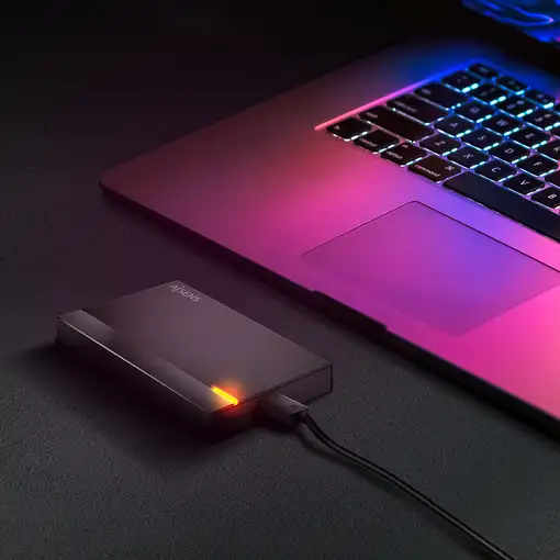 AISENS Caja Externa 2,5″ ASE-2524B 9.5mm SATA a USB 3.0/USB3.1 Gen1, Negra