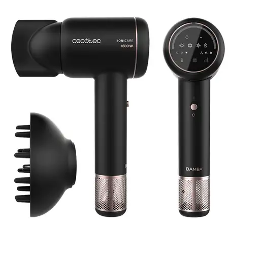 Cecotec Bamba IoniCare RockStar Ion Touch secador 1600 W Negro