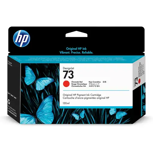 HP Cartucho de tinta DesignJet 73 rojo cromático de 130 ml