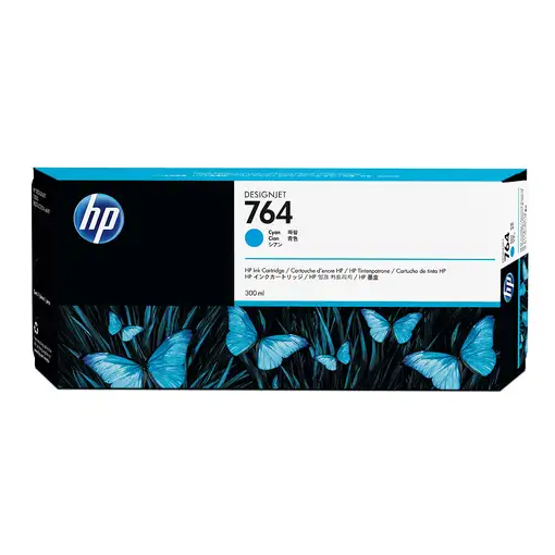 HP Cartucho de tinta cian 764 de 300 ml