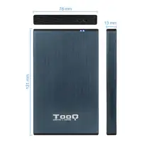 TooQ TQE-2527PB caja para disco duro externo Caja de disco duro (HDD) Negro, Marin