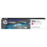 HP Cartucho magenta original PageWide 981X magenta de alto rendimiento