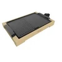 Cecotec Tasty&Grill 2000 parrilla de interior 2000 W Bamboo, Negro