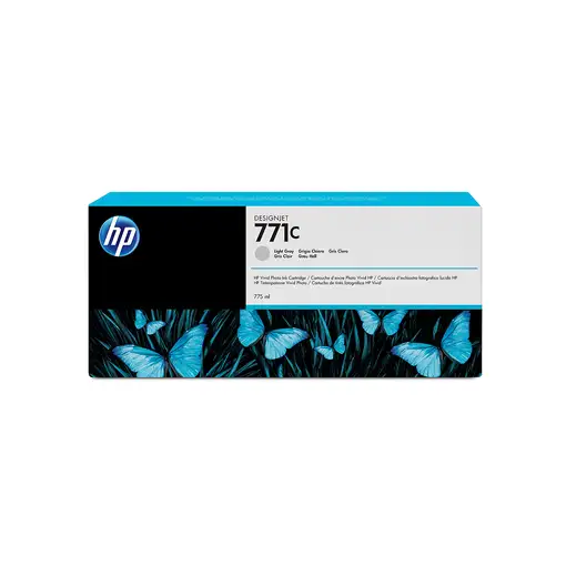 HP Cartucho de tinta DesignJet 771C gris claro de 775 ml