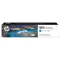 HP Cartucho original PageWide 981Y cian de alto rendimiento