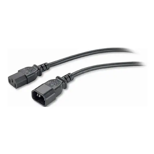 APC PWR Cord C13 - C14, 0.6 m Negro 0,6 m IEC C14 C14 acoplador