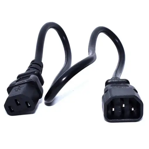 Zebra CS-RAC-IEC-CRD cable de transmisión Negro 0,48 m C13 acoplador C14 acoplador