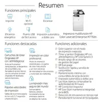HP Color LaserJet Enterprise Impresora multifunción Enterprise M776dn