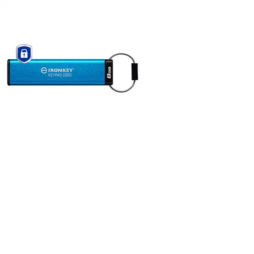 Kingston Technology IronKey Keypad 200C USB-C de 8 GB 200C, FIPS 140-3 nivel 3 (pe