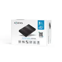 AISENS Caja Externa 2,5″ ASE-2523B 9.5MM SATA a USB 3.0/USB3.1 GEN1, Negra
