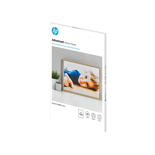 HP Papel fotográfico Advances, brillante, 250 g/m2, A3 (297 x 420 mm), 20 hojas