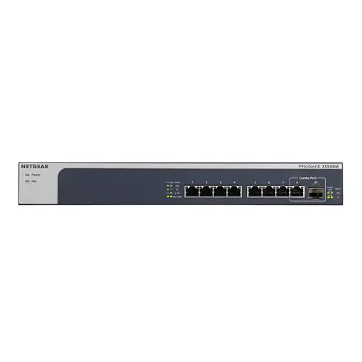 NETGEAR XS508M No administrado 10G Ethernet (100/1000/10000) Gris, Plata NETGEAR XS508M No administrado 10G Ethernet (100/1000/10000) Gris, Plata
