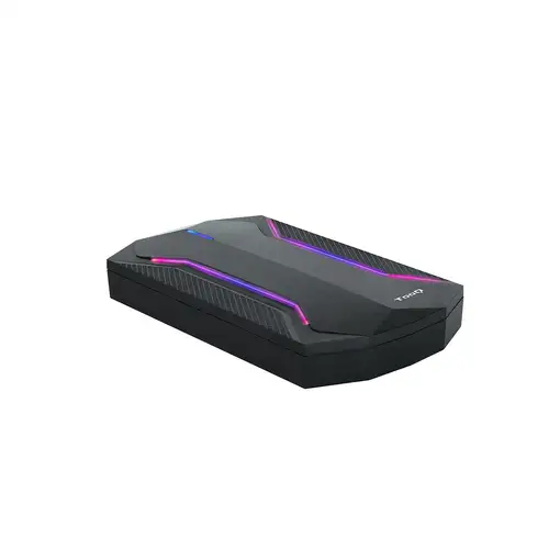 TooQ TQE-2599RGB caja para disco duro externo Carcasa de disco duro/SSD Negro 2.5\
