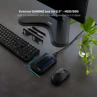 TooQ TQE-2599RGB caja para disco duro externo Carcasa de disco duro/SSD Negro 2.5\