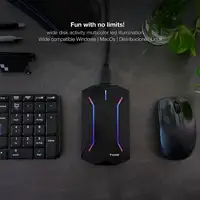 TooQ TQE-2599RGB caja para disco duro externo Carcasa de disco duro/SSD Negro 2.5\