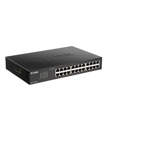D-Link DGS-1100-24V2 switch Gestionado L2 Gigabit Ethernet (10/100/1000) 1U Negro