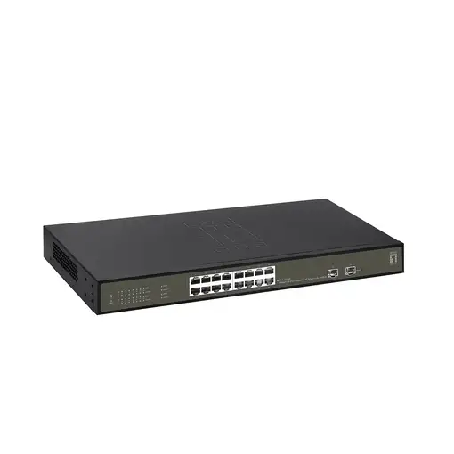 LevelOne GES-2118P switch Gestionado L2 Gigabit Ethernet (10/100/1000) Energía sob