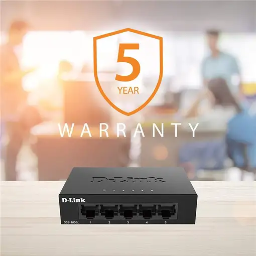 D-Link DGS-105GL/E switch No administrado Gigabit Ethernet (10/100/1000) Negro