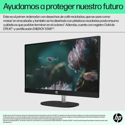 HP 24-cr0042ns Intel® Core™ i3 i3-1315U 60,5 cm (23.8") 1920 x 1080 Pixeles PC tod
