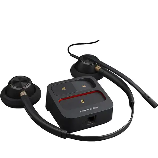 POLY Auriculares binaurales EncorePro 520 con desconexión rápida