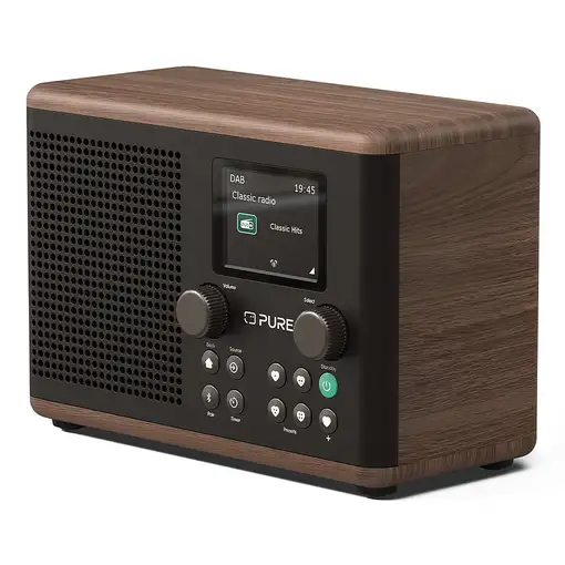 Pure Classic H4 Portátil Digital Negro, Madera