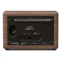 Pure Classic H4 Portátil Digital Negro, Madera