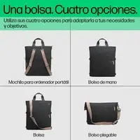 HP Bolso de mano de mochila para ordenador portátil convertible de 14 pulgadas