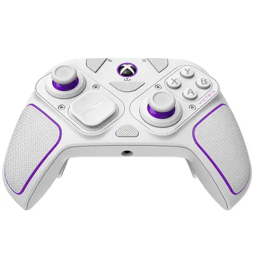 PDP 052-002-WH mando y volante Violeta, Blanco RF/USB Gamepad Analógico/Digital PC