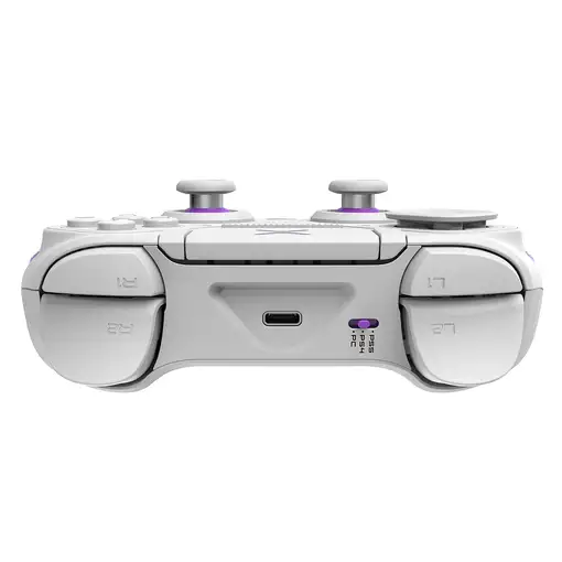 PDP 052-002-WH mando y volante Violeta, Blanco RF/USB Gamepad Analógico/Digital PC
