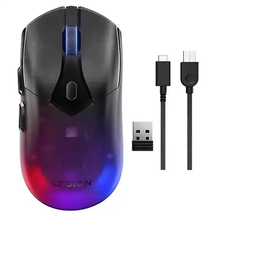 Lenovo Legion M410 ratón Juego Ambidextro RF Wireless + USB Type-C Óptico 16000 DP