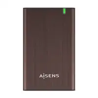 AISENS Caja Externa 2.5\ ASE-2525BWN 9.5 mm SATA A USB 3.0/USB 3.1 Gen1, Marron