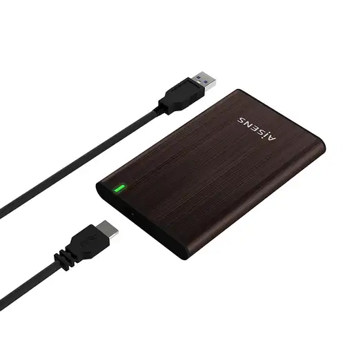 AISENS Caja Externa 2.5\ ASE-2525BWN 9.5 mm SATA A USB 3.0/USB 3.1 Gen1, Marron
