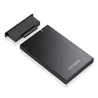 AISENS Caja externa 2.5\ ASE-2527B 9.5mm SATA a USB 3.0/USB3.1 Gen1, Negro