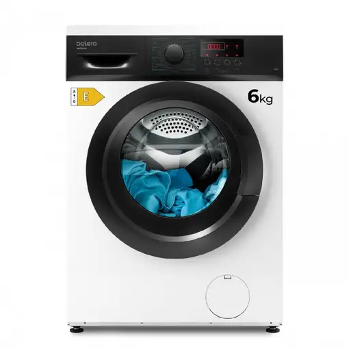 Lavadora blanca 6 kg, 1000 rpm, Bolero DressCode 6000N CECOTEC Lavadora blanca 6 kg, 1000 rpm, Bolero DressCode 6000N CECOTEC