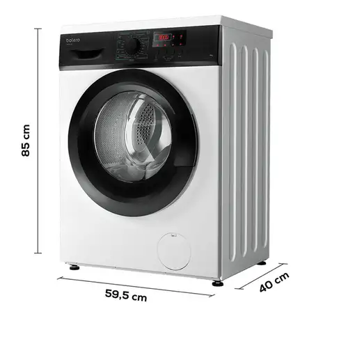 Lavadora blanca 6 kg, 1000 rpm, Bolero DressCode 6000N CECOTEC