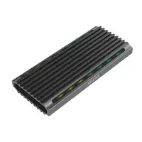 AISENS Caja Externa M.2 RGB Gaming ASM2-RGB011GR SATA/NVMe A USB3.1 Gen2, Gris