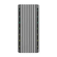 AISENS Caja Externa M.2 RGB Gaming ASM2-RGB011GR SATA/NVMe A USB3.1 Gen2, Gris