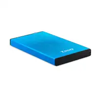 TooQ TQE-2527BL caja para disco duro externo Caja de disco duro (HDD) Negro, Azul