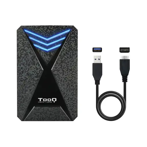 TooQ TQE-2550BL caja para disco duro externo Carcasa de disco duro/SSD Negro 2.5\