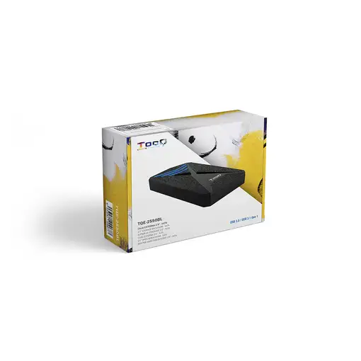 TooQ TQE-2550BL caja para disco duro externo Carcasa de disco duro/SSD Negro 2.5\