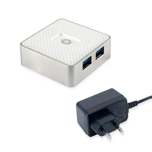 Conceptronic HUBBIES03W hub de interfaz USB 3.2 Gen 1 (3.1 Gen 1) Micro-B 5000 Mbi
