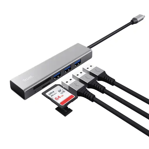 Trust Halyx USB 3.2 Gen 1 (3.1 Gen 1) Type-C 104 Mbit/s Aluminio