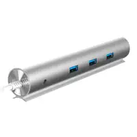 Woxter Hub 73 USB 3.2 Gen 1 (3.1 Gen 1) Type-A 5000 Mbit/s Plata