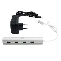 Woxter Hub 73 USB 3.2 Gen 1 (3.1 Gen 1) Type-A 5000 Mbit/s Plata