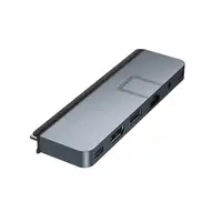HYPER DUO PRO 7-in-2 USB-C Hub USB Tipo C 104 Mbit/s Gris