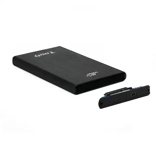 TooQ TQE-2522B caja para disco duro externo Caja de disco duro (HDD) Negro 2.5\