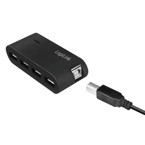 LogiLink UA0085 hub de interfaz USB 2.0 Type-A 480 Mbit/s Negro