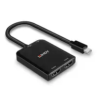 Lindy 38432 hub de interfaz Mini DisplayPort 21600 Mbit/s Negro