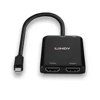 Lindy 38432 hub de interfaz Mini DisplayPort 21600 Mbit/s Negro