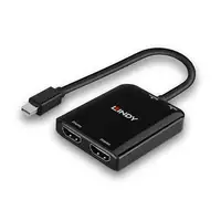 Lindy 38432 hub de interfaz Mini DisplayPort 21600 Mbit/s Negro